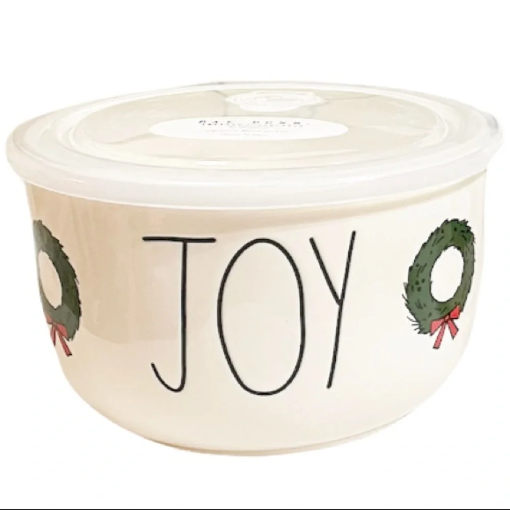 NEW Rae Dunn JOY Christmas Container with Lid 🎄🎄